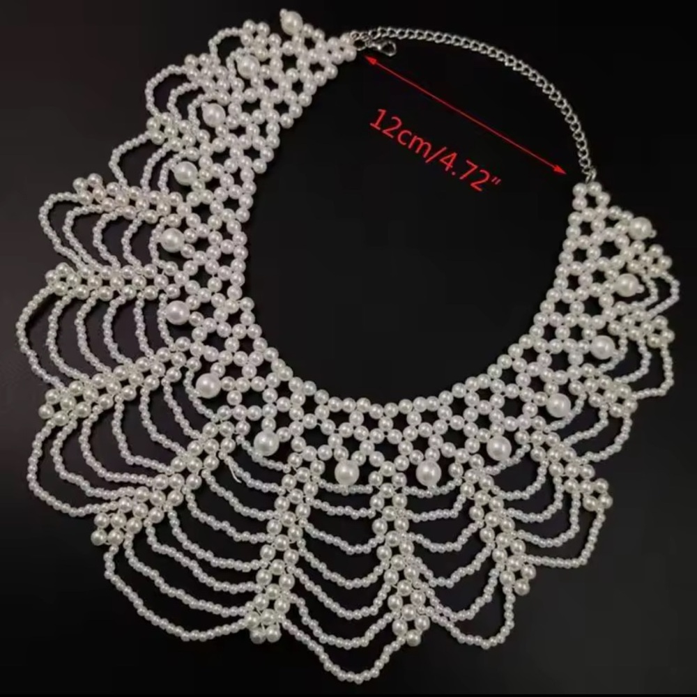 Elegant White Pearl Necklace - Picture 8 of 9